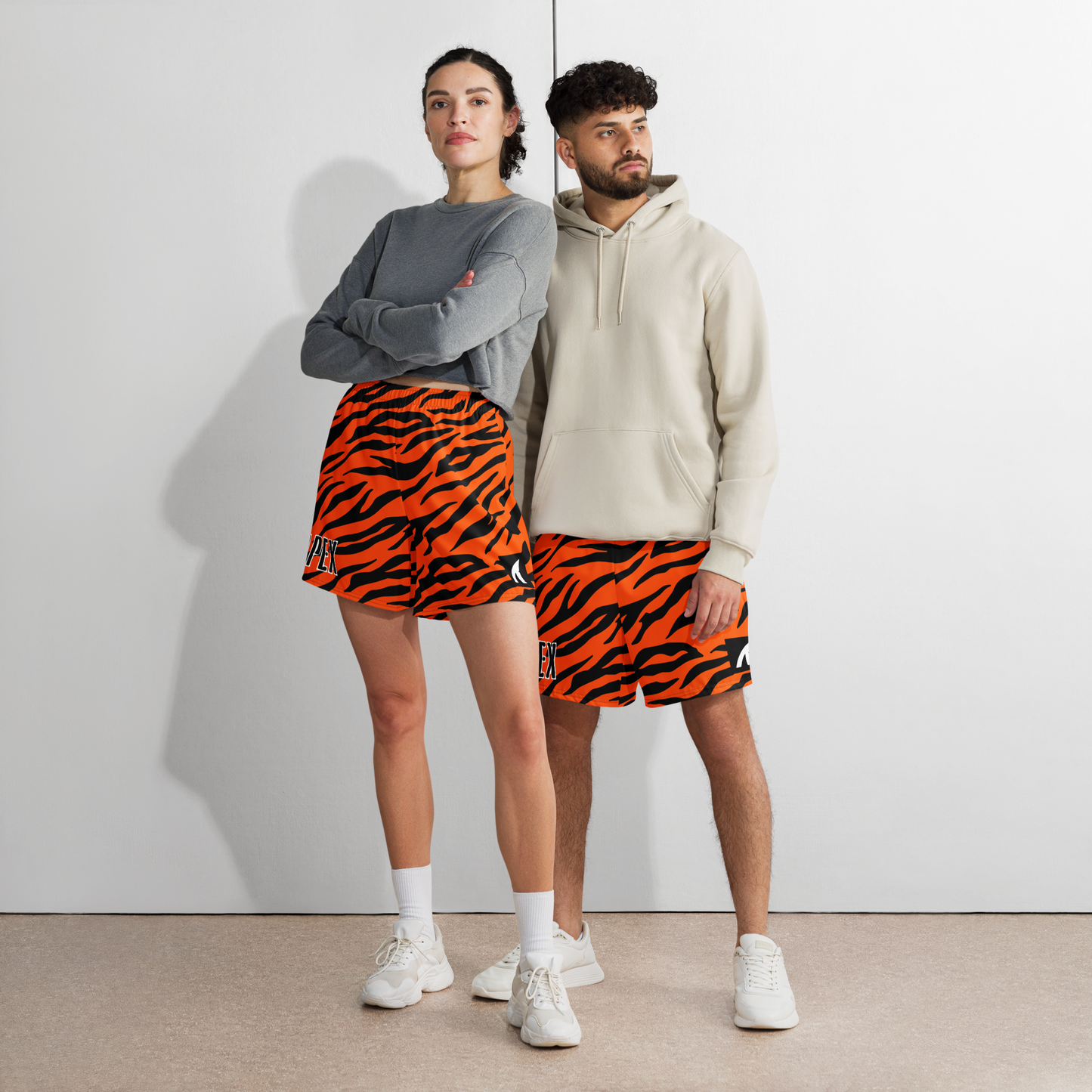 TIGER PRINT ATHLETIC SHORTS - Premium Streetwear from APEX SURF CO | SHARKWEAR - Just $39! Shop now at APEX SURF CO | SHARKWEAR