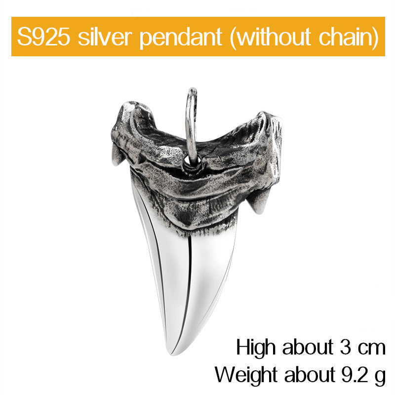 Shark Teeth Necklace - Sterling Silver - Premium Streetwear from APEX USA - Just $69! Shop now at APEX | Clothing Brand