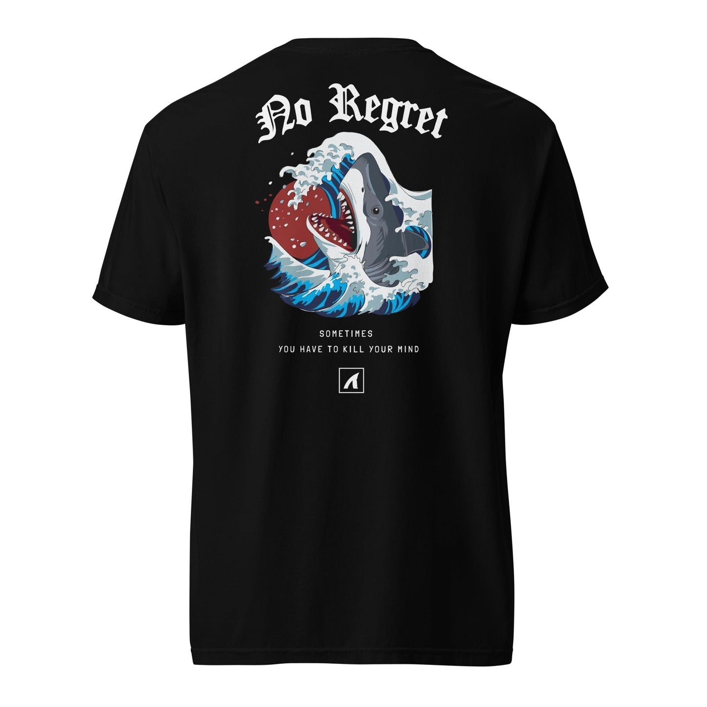 NO REGRET - GRAPHIC TEE - BLACK - Premium Streetwear from APEX | Streetwear - Just $36! Shop now at APEX | Streetwear