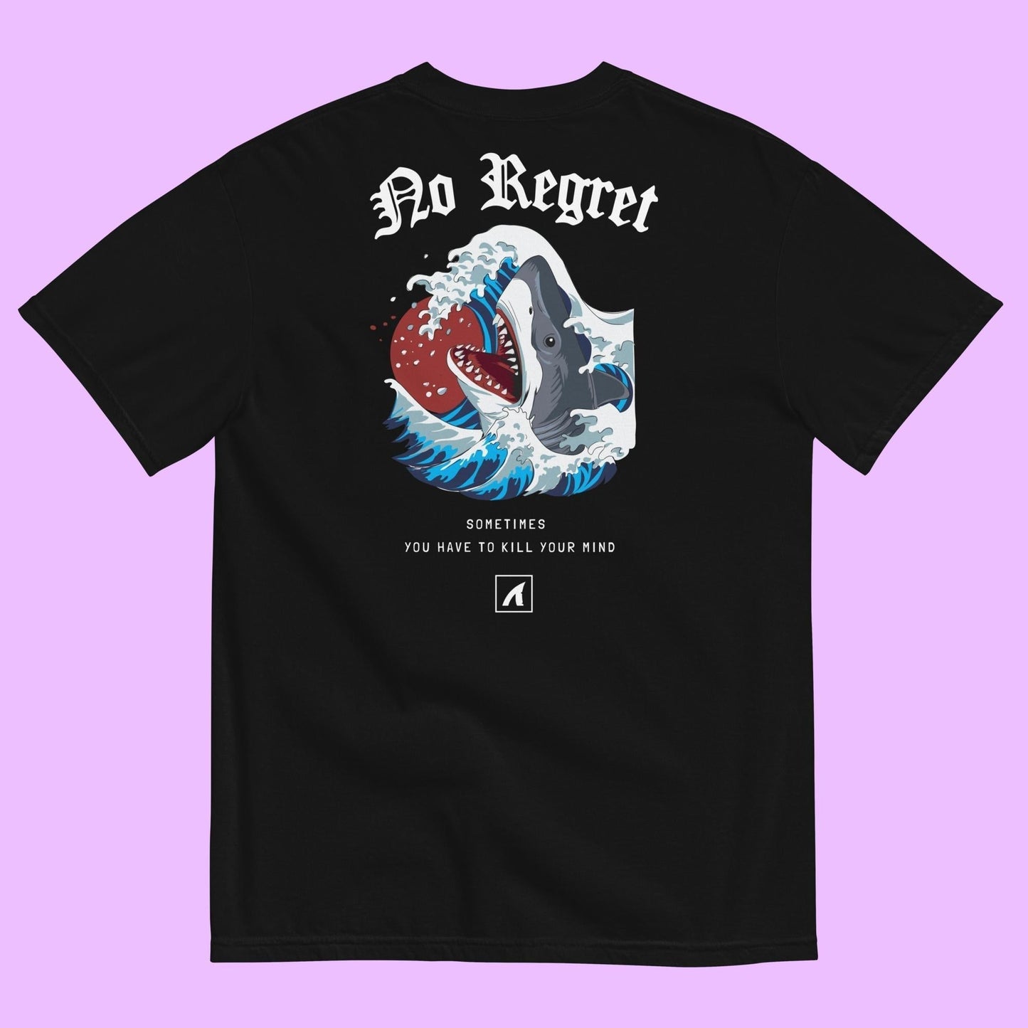 NO REGRET - GRAPHIC TEE - BLACK - Premium Streetwear from APEX | Streetwear - Just $36! Shop now at APEX | Streetwear