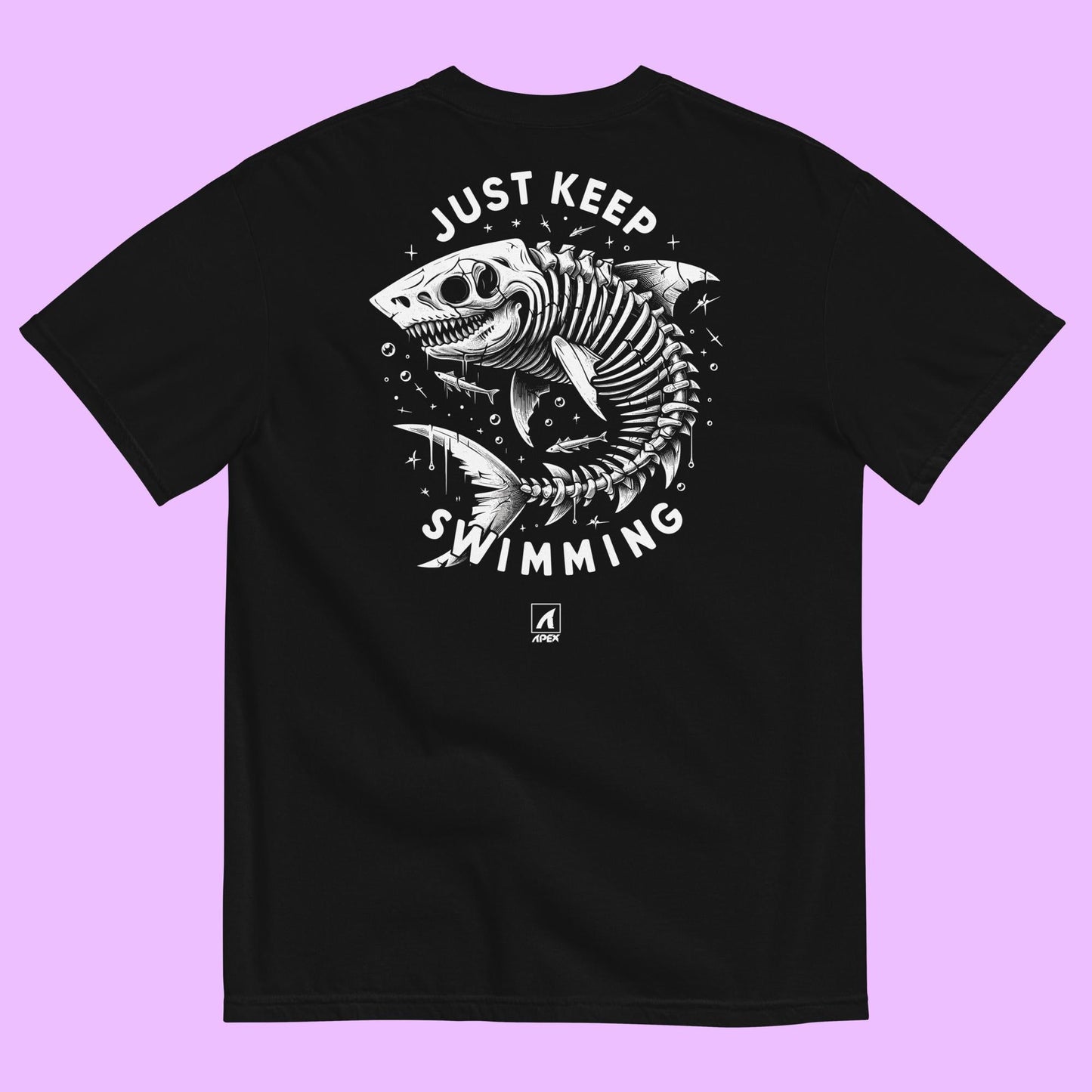 JUST KEEP SWIMMING - GRAPHIC TEE - Premium Streetwear from APEX | Streetwear - Just $36! Shop now at APEX | Streetwear