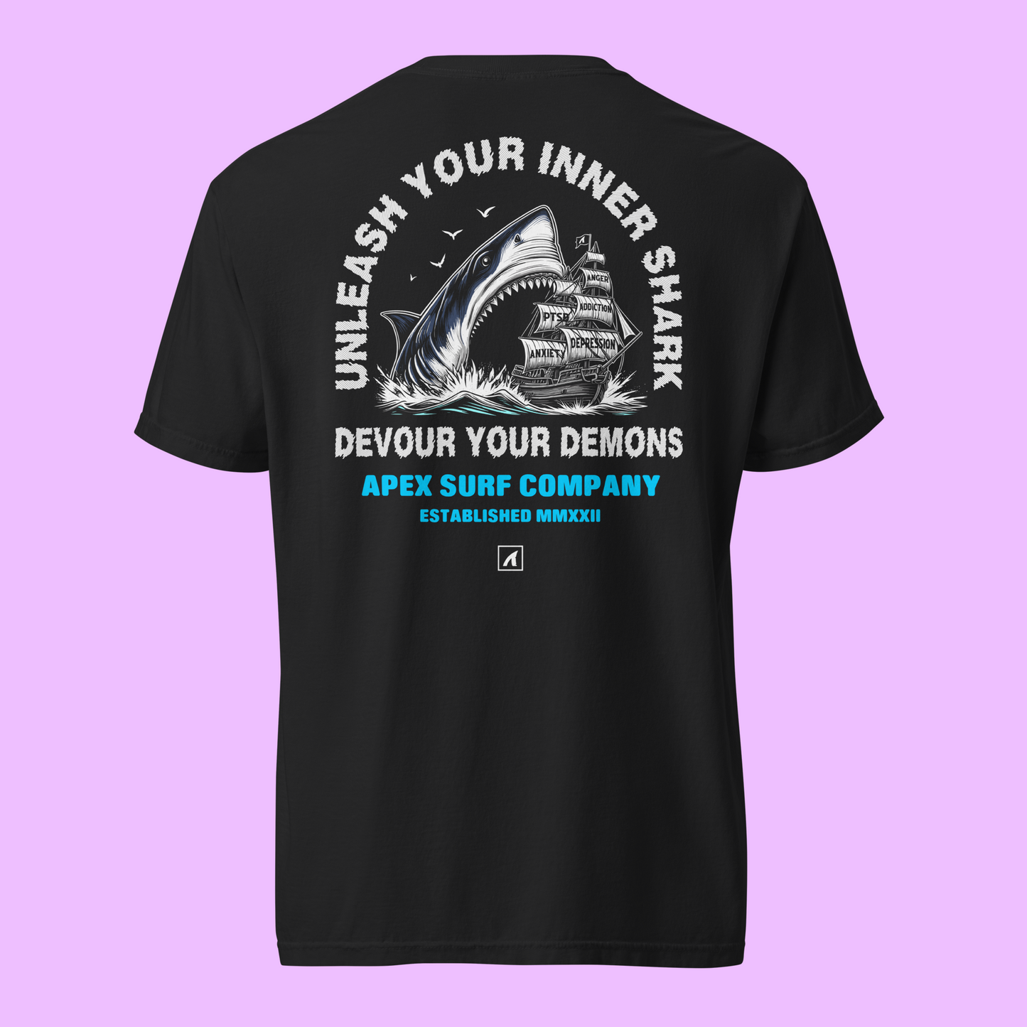 DEVOUR YOUR DEMONS - GRAPHIC TEE - Premium Streetwear from APEX | Streetwear - Just $36! Shop now at Apex Surf Co.