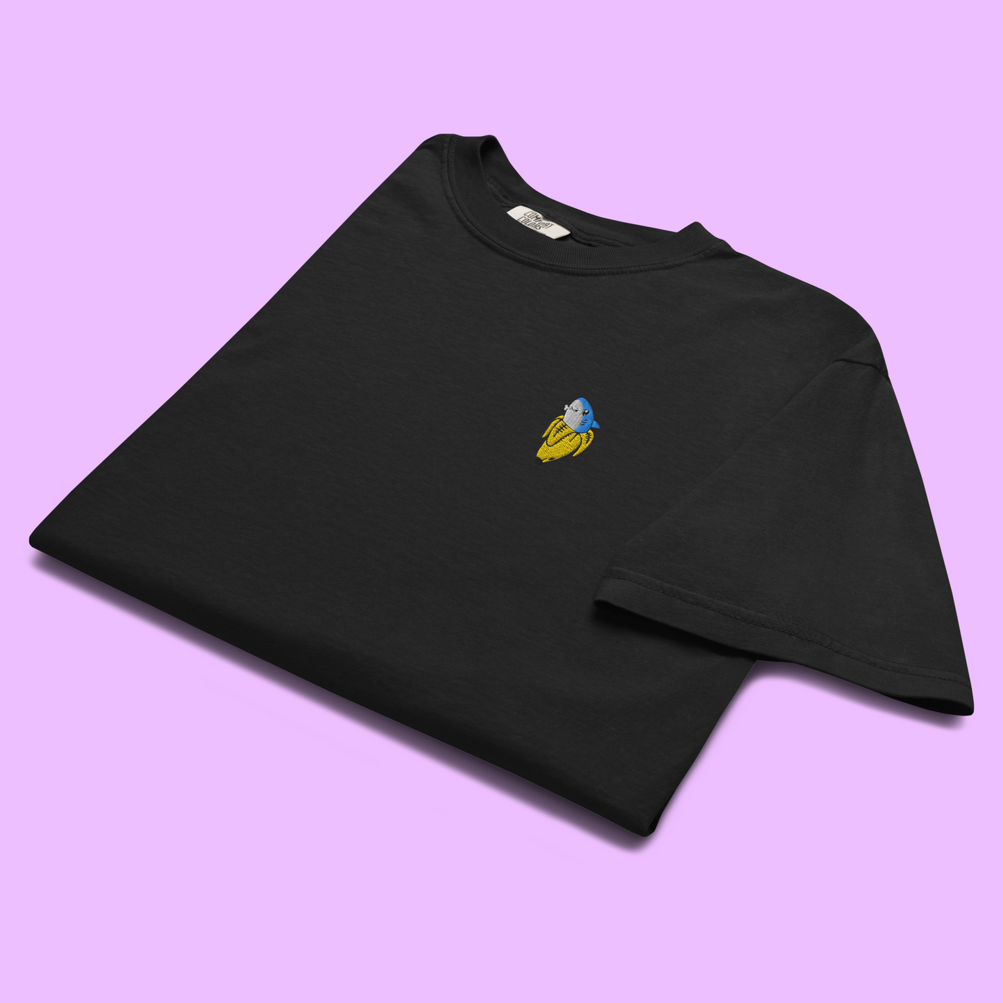BANANA SHARK - Embroidered Tee - Premium Streetwear from APEX | Streetwear - Just $30! Shop now at Apex Surf Co.