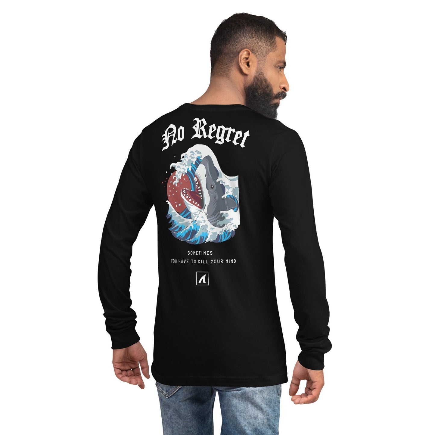No Regret Long Sleeve - Black - Premium Streetwear from APEX USA - Just $38! Shop now at APEX | Clothing Brand