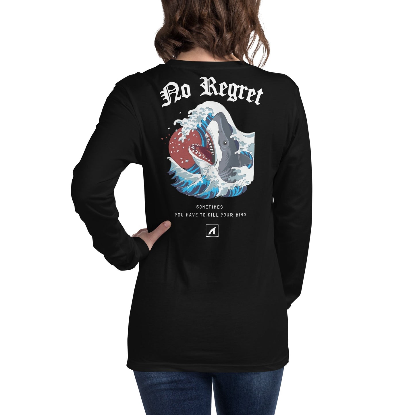 No Regret Long Sleeve - Black - Premium Streetwear from APEX USA - Just $38! Shop now at APEX | Clothing Brand