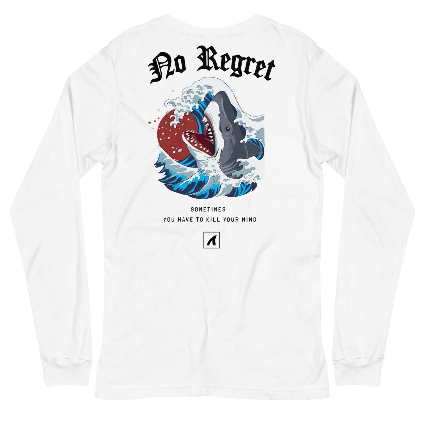 No Regret Long Sleeve - White - Premium Streetwear from APEX USA - Just $38! Shop now at APEX | Clothing Brand