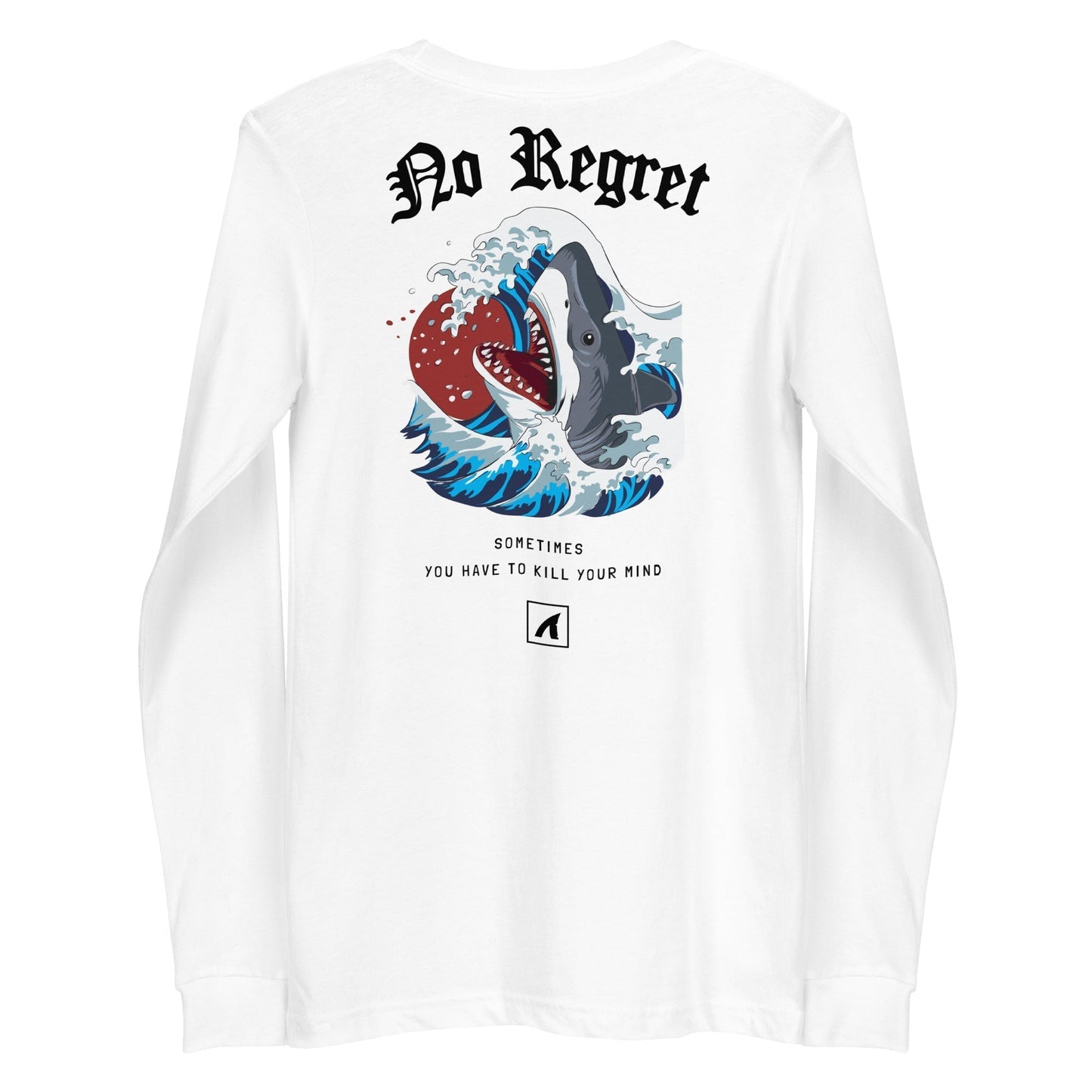 No Regret Long Sleeve - White - Premium Streetwear from APEX USA - Just $38! Shop now at APEX | Clothing Brand