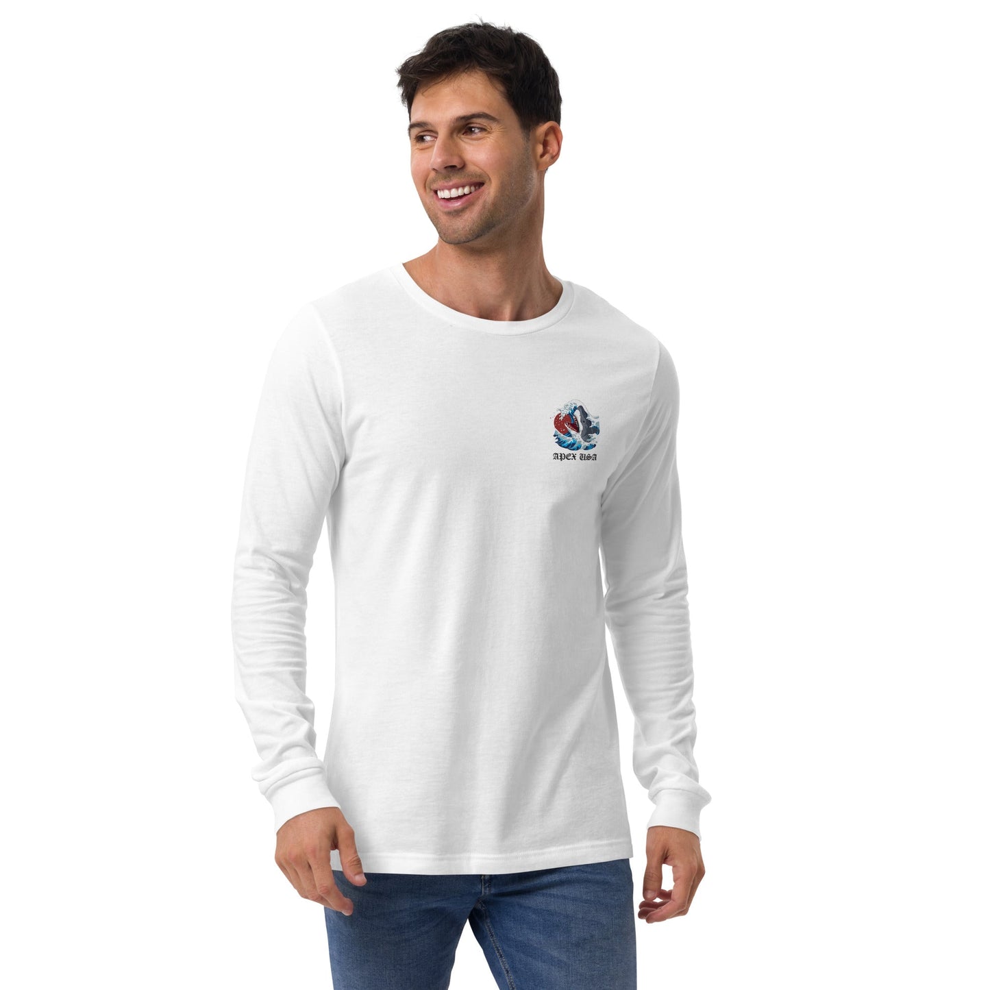 No Regret Long Sleeve - White - Premium Streetwear from APEX USA - Just $38! Shop now at APEX | Clothing Brand