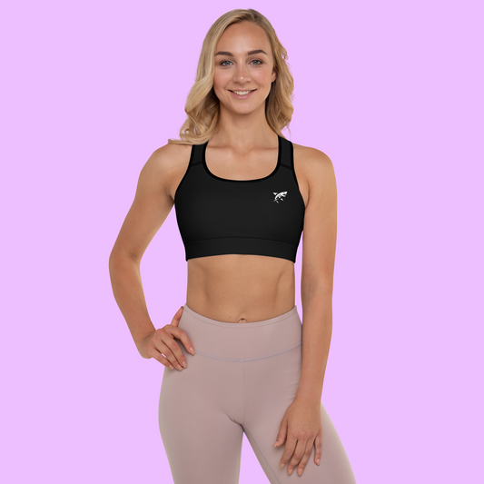 PADDED SHARKWEAR SPORTS BRA - MIDNIGHT - Premium Streetwear from APEX SURF CO | SHARKWEAR - Just $42! Shop now at APEX SURF CO | SHARKWEAR