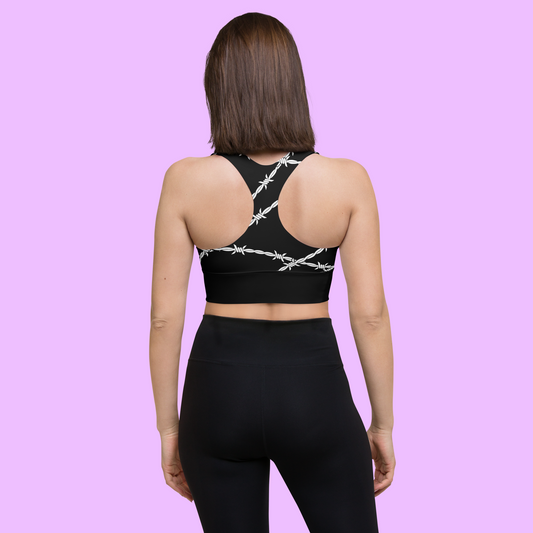 BARBWIRE SPORTS BRA - Premium Streetwear from APEX SURF CO | SHARKWEAR - Just $45! Shop now at APEX SURF CO | SHARKWEAR