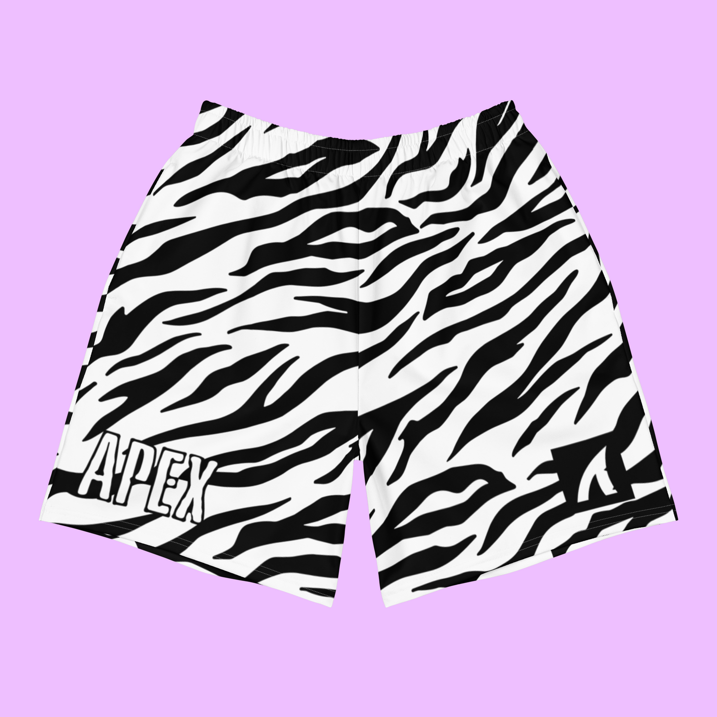 TIGER PRINT ATHLETIC SHORTS - WHITE BENGAL - Premium Streetwear from APEX SURF CO | SHARKWEAR - Just $39! Shop now at APEX SURF CO | SHARKWEAR