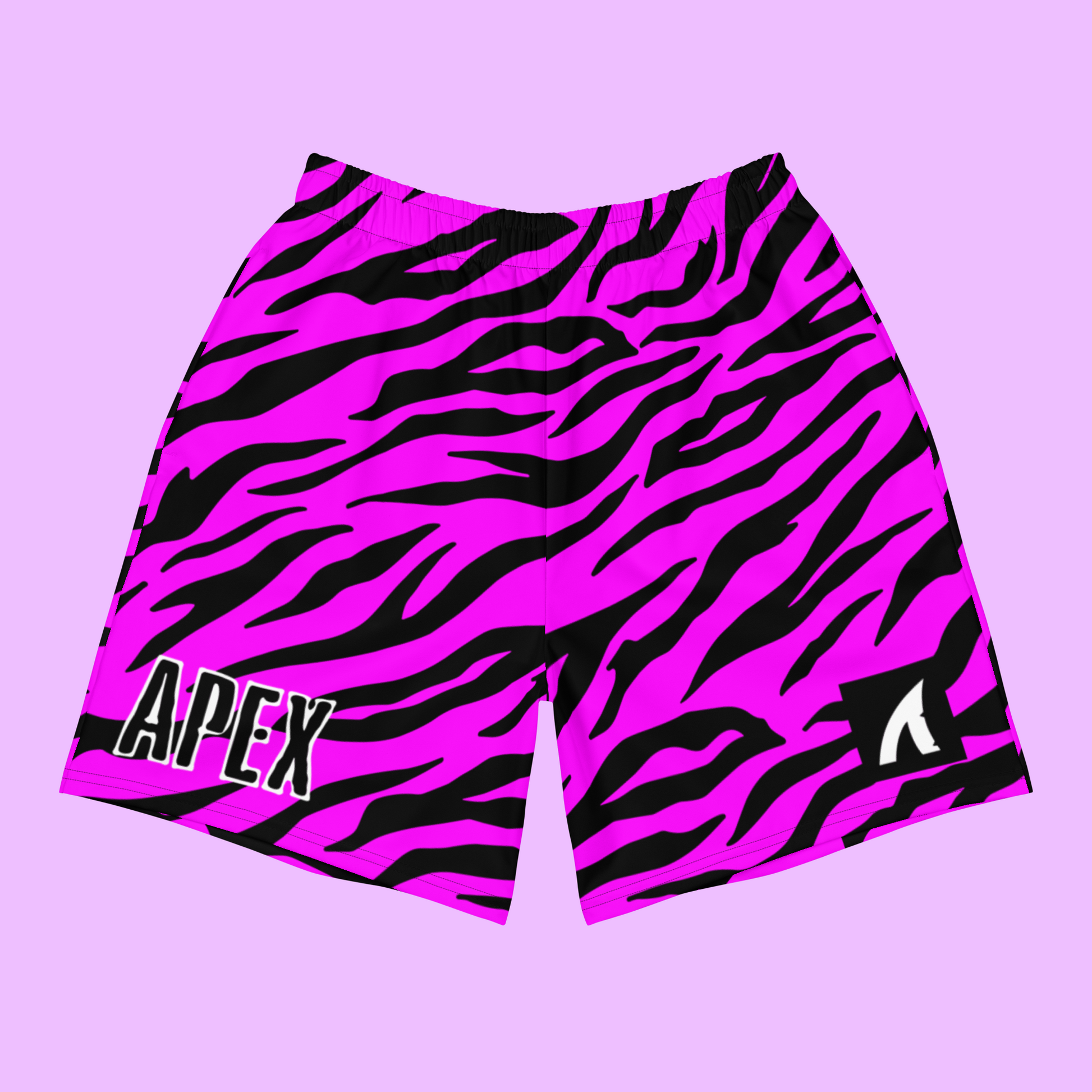 TIGER PRINT ATHLETIC SHORTS - HOT PINK - Premium Streetwear from APEX SURF CO | SHARKWEAR - Just $39! Shop now at APEX SURF CO | SHARKWEAR