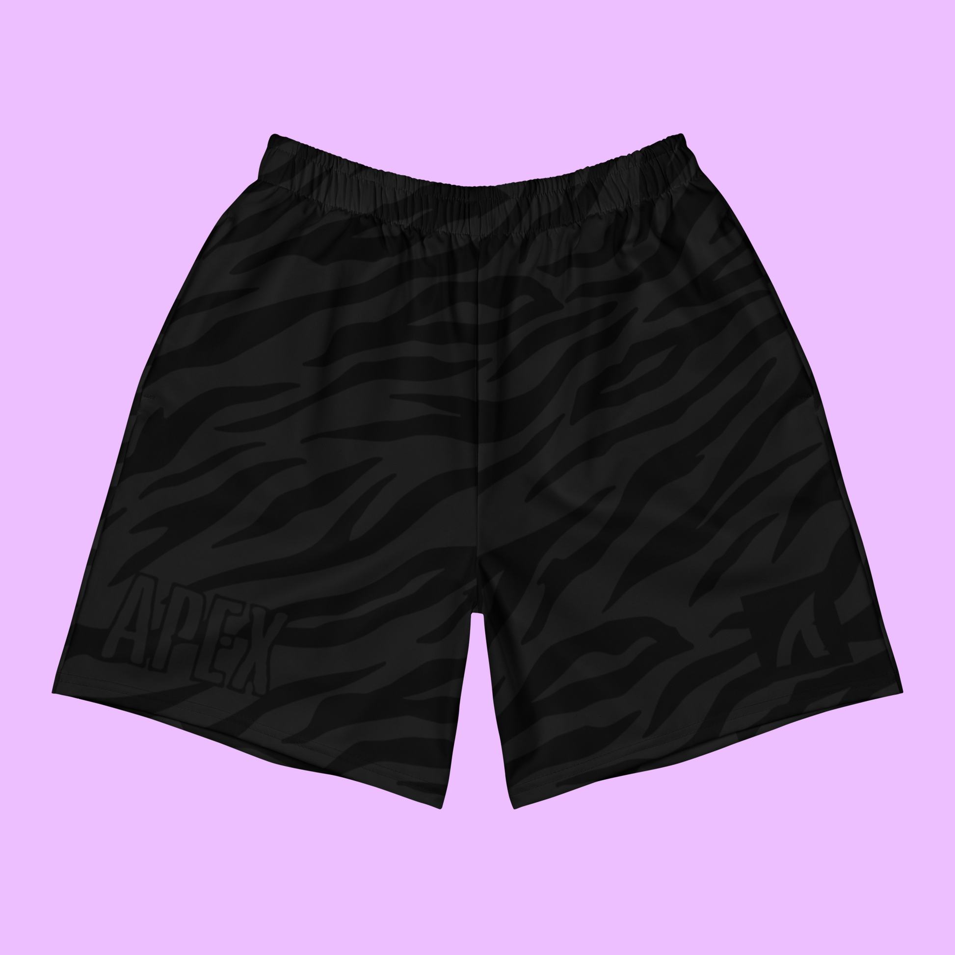 TIGER PRINT ATHLETIC SHORTS - BLACKOUT - Premium Streetwear from APEX SURF CO | SHARKWEAR - Just $39! Shop now at APEX SURF CO | SHARKWEAR