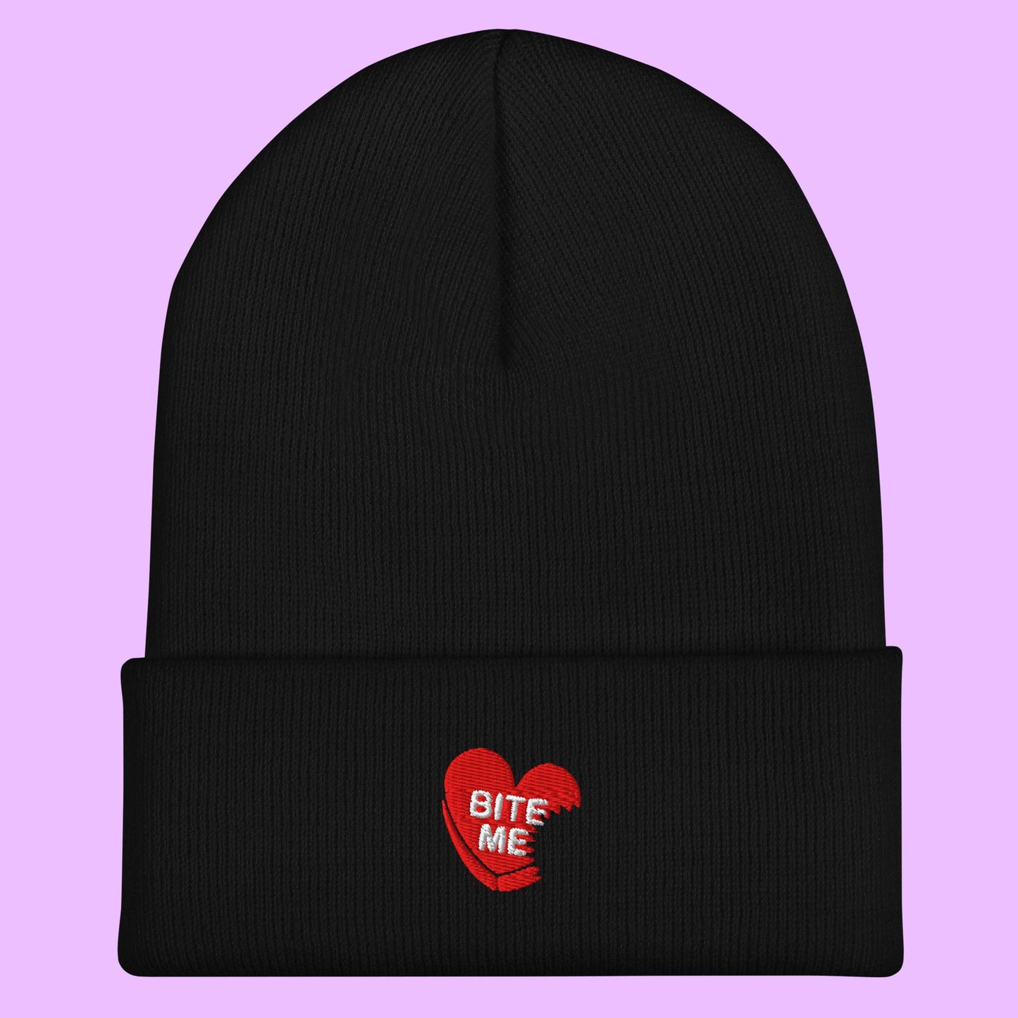 BITE ME CUFFED BEANIE - (LIMITED) - Premium  from APEX | Streetwear - Just $24! Shop now at APEX | Clothing Company