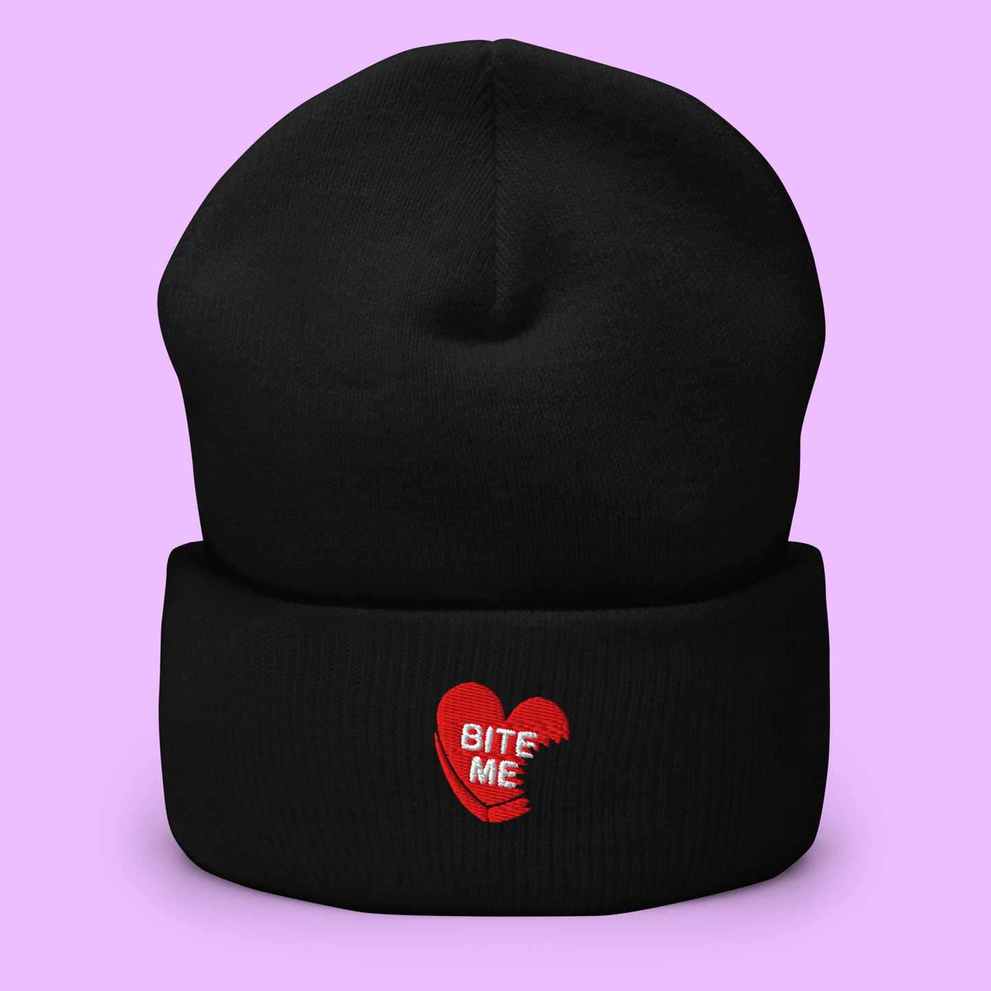 BITE ME CUFFED BEANIE - (LIMITED) - Premium  from APEX | Streetwear - Just $24! Shop now at APEX | Clothing Company