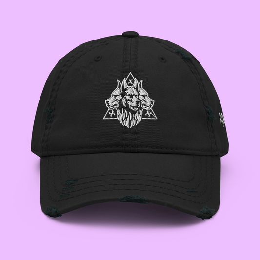 CERBERUS APEX DISTRESSED HAT - Premium Streetwear from APEX | Streetwear - Just $32! Shop now at Apex Surf Co.