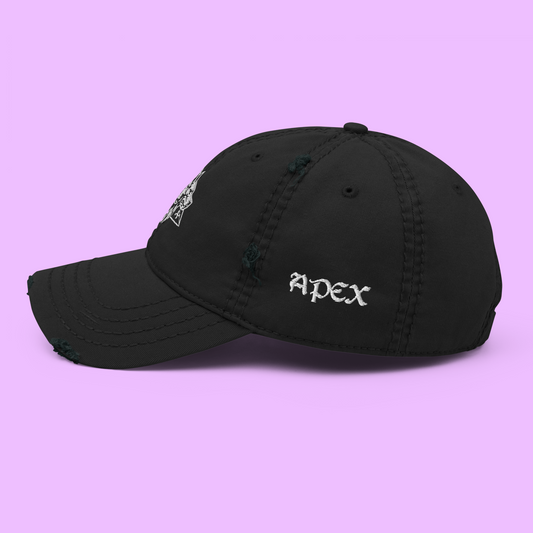 CERBERUS APEX DISTRESSED HAT - Premium Streetwear from APEX | Streetwear - Just $32! Shop now at Apex Surf Co.