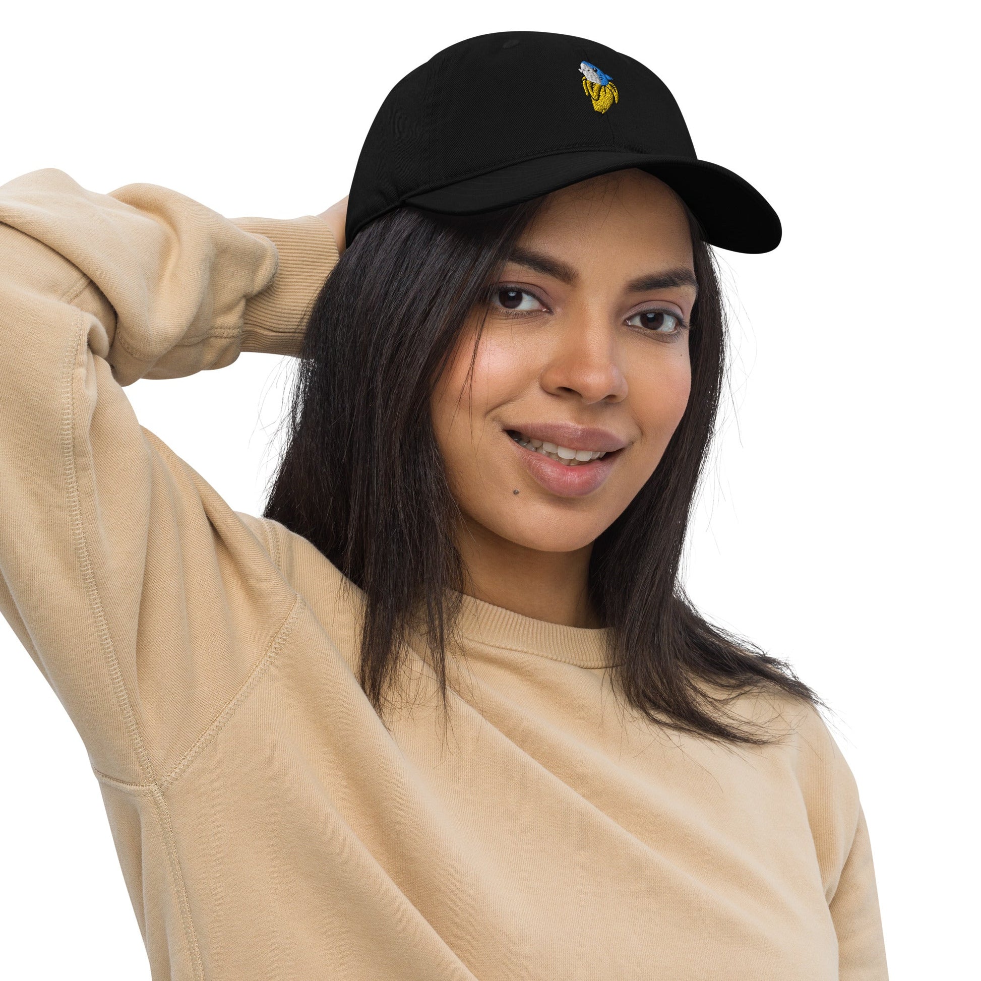 Banana Shark Organic Dad Hat - Premium Hat from APEX USA - Just $30! Shop now at APEX | Clothing Company