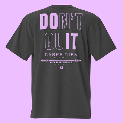 DON'T QUIT / DO IT OVERSIZED TEE - BLACK - Premium Streetwear from APEX SURF CO | SHARKWEAR - Just $44! Shop now at APEX SURF CO | SHARKWEAR