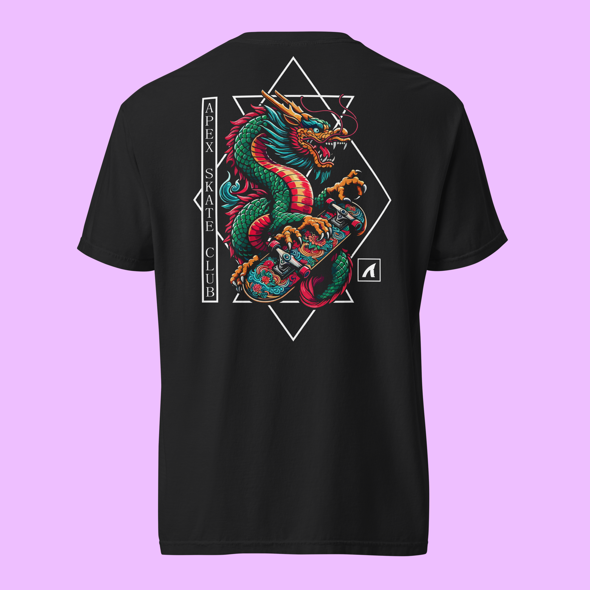 APEX SKATE CLUB - BLACK - GRAPHIC TEE - Premium Streetwear from APEX | Streetwear - Just $36! Shop now at Apex Surf Co.