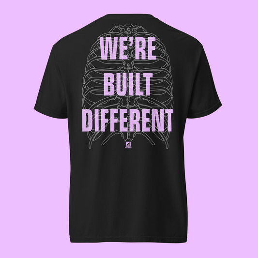 WE'RE BUILT DIFFERENT - BLACK - GRAPHIC TEE - Premium Streetwear from APEX | Sharkwear - Just $36! Shop now at APEX | ASC