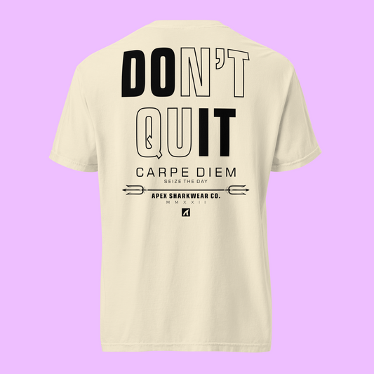 DON'T QUIT / DO IT - IVORY - GRAPHIC TEE - Premium Streetwear from APEX | Sharkwear - Just $36! Shop now at APEX | ASC