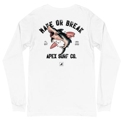 MAKE OR BREAK Long Sleeve - White - Premium  from APEX USA - Just $38! Shop now at APEX USA