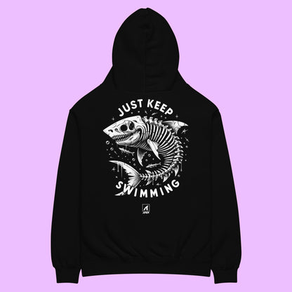 JUST KEEP SWIMMING HOODIE - Premium  from APEX | Clothing Company - Just $59! Shop now at APEX | Clothing Company