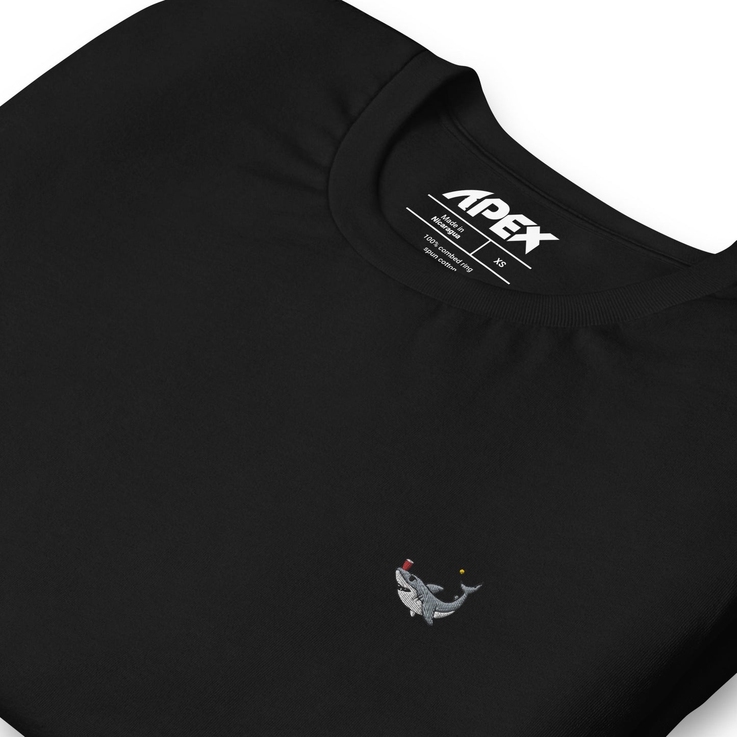 Party Shark Embroidered Tee - Premium Embroidered from APEX USA - Just $29.50! Shop now at APEX USA